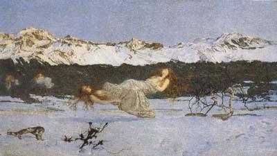 Giovanni Segantini The Punishment of The Lustful (mk19) oil painting picture